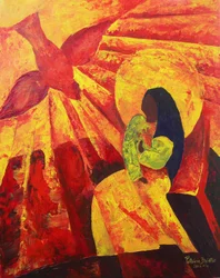 Verkündigung, 2011 (Acryl auf Leinwand)